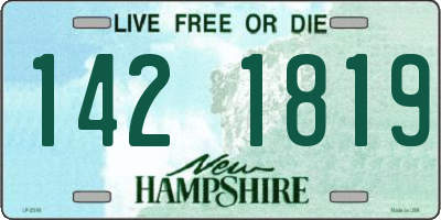 NH license plate 1421819