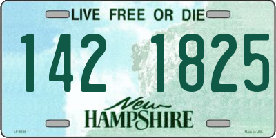 NH license plate 1421825