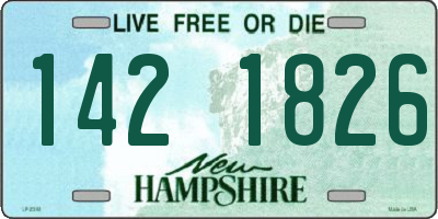 NH license plate 1421826