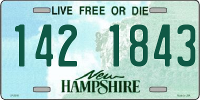NH license plate 1421843