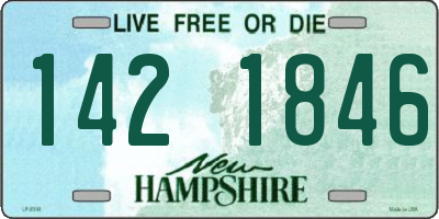 NH license plate 1421846