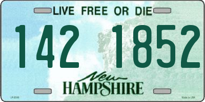NH license plate 1421852