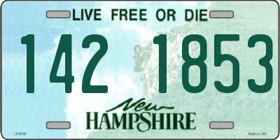 NH license plate 1421853