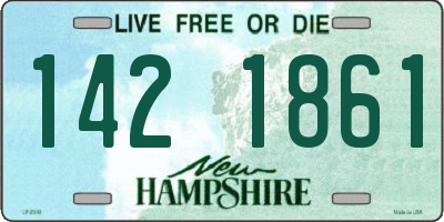 NH license plate 1421861