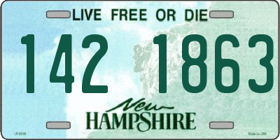 NH license plate 1421863