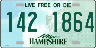 NH license plate 1421864