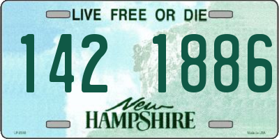 NH license plate 1421886