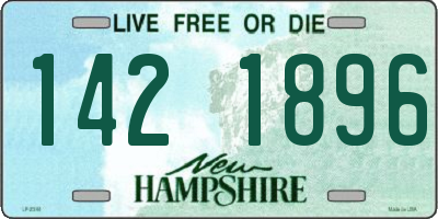 NH license plate 1421896