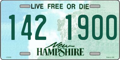 NH license plate 1421900