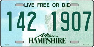 NH license plate 1421907