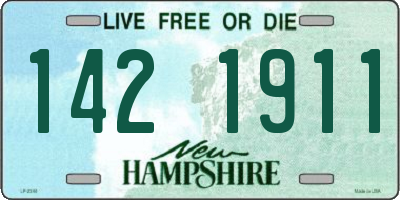 NH license plate 1421911