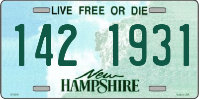 NH license plate 1421931