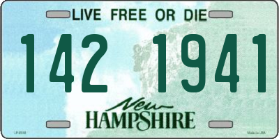 NH license plate 1421941