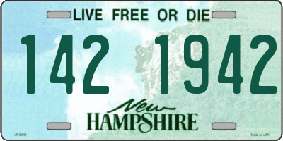 NH license plate 1421942