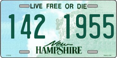 NH license plate 1421955