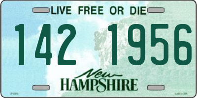 NH license plate 1421956