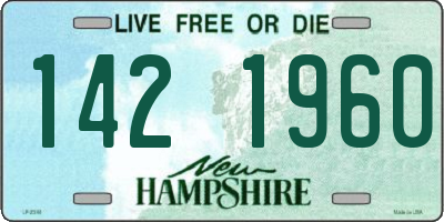 NH license plate 1421960