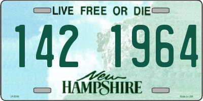 NH license plate 1421964