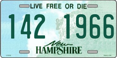 NH license plate 1421966