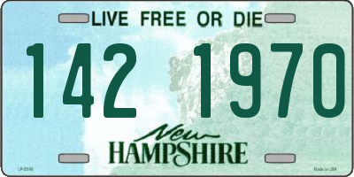 NH license plate 1421970