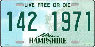 NH license plate 1421971