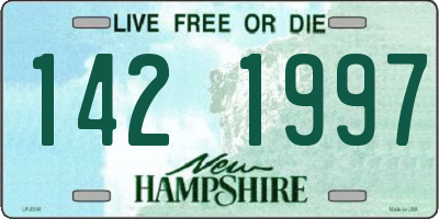 NH license plate 1421997