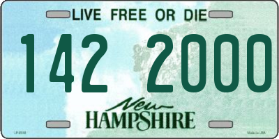 NH license plate 1422000