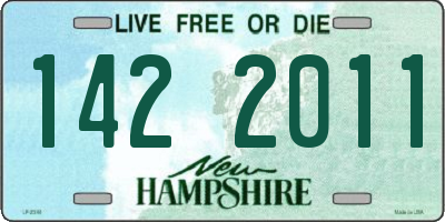 NH license plate 1422011