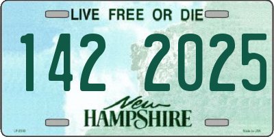 NH license plate 1422025