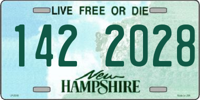 NH license plate 1422028