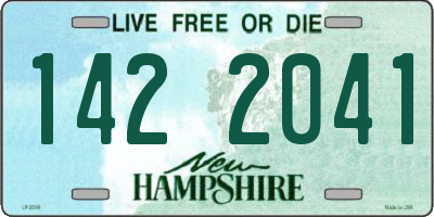 NH license plate 1422041