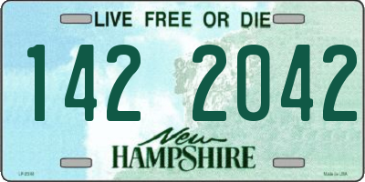NH license plate 1422042