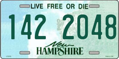 NH license plate 1422048