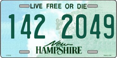 NH license plate 1422049