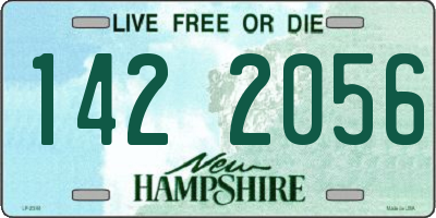 NH license plate 1422056