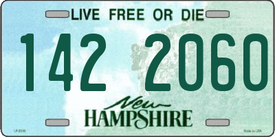 NH license plate 1422060