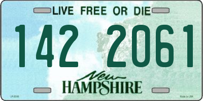 NH license plate 1422061
