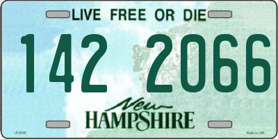NH license plate 1422066
