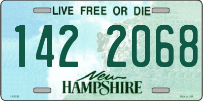 NH license plate 1422068