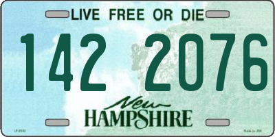NH license plate 1422076