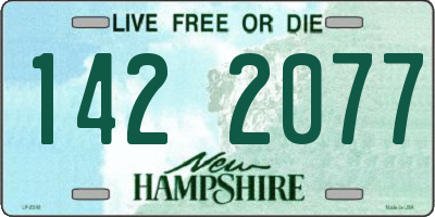 NH license plate 1422077