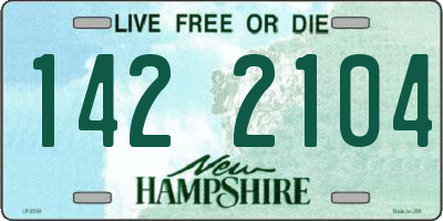 NH license plate 1422104