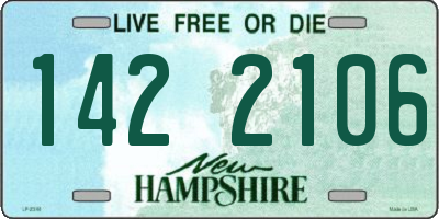 NH license plate 1422106