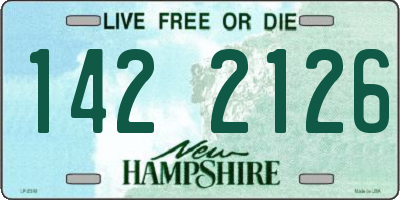 NH license plate 1422126