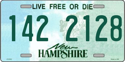 NH license plate 1422128