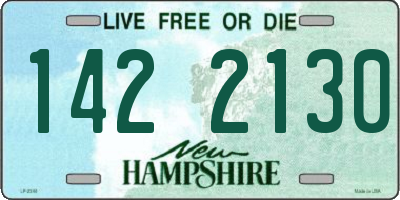 NH license plate 1422130