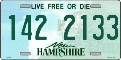 NH license plate 1422133