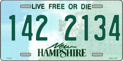 NH license plate 1422134