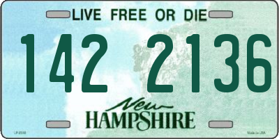 NH license plate 1422136