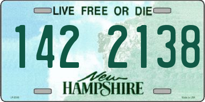 NH license plate 1422138